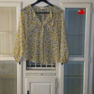 Long Sleeve Floral. Rebecca Taylor blouse